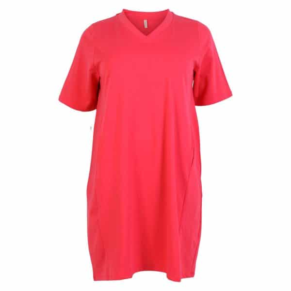 Cassiopeia - Ullabalula +size dame sweat kjole - Rød - Størrelse 50/52