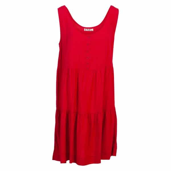 Dame kjole - Rød - Størrelse L/XL