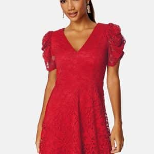 BUBBLEROOM Mirjam Lace Dress Red 36