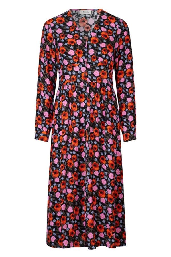 Modström - Kjole - BonMD Long Print Dress - Flower Blush