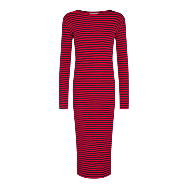 Liberté - Natalia Dress LS, 21162 - Navy Red Stripe - M