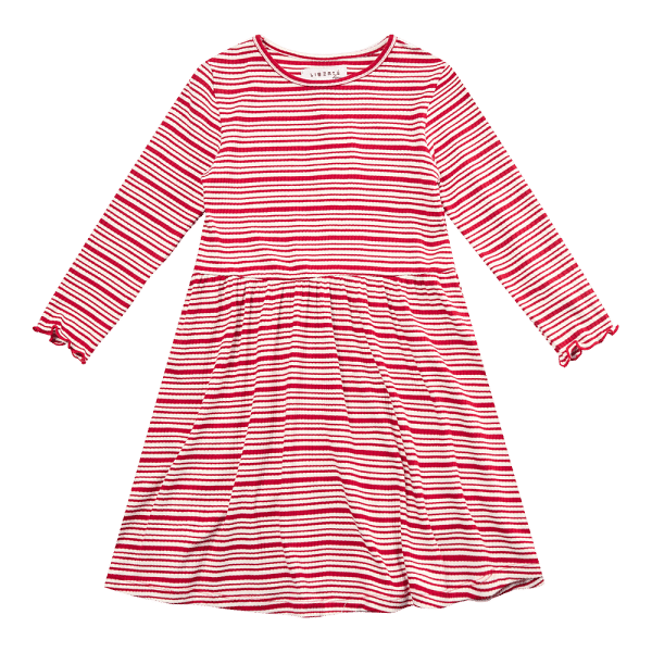 Liberté - Natalia KIDS Dress LS, 21069 - Red White Stripe - 110/116