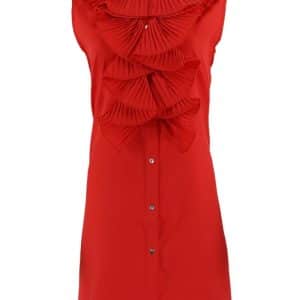 Continue - Kjole - Pernille Plisse Dress - Red