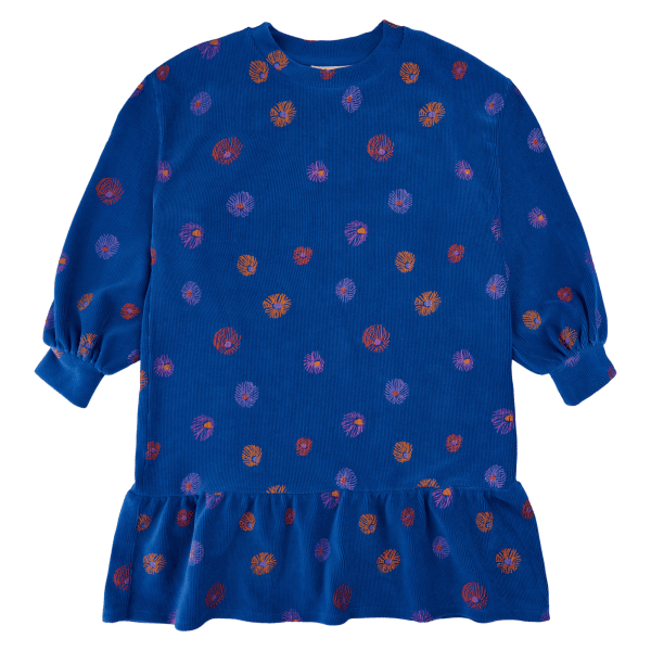Soft Gallery - Imanuella Velvet LS Dress, SG2257 - True Blue - 110