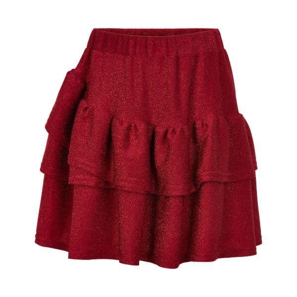 Creamie - Skirt Glitter Jersey (821307) - Crimson - 134