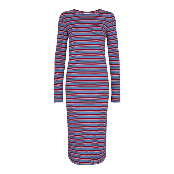 Liberté - Natalia Dress LS, 21162 - Blue Red Lurex Stripe - XL