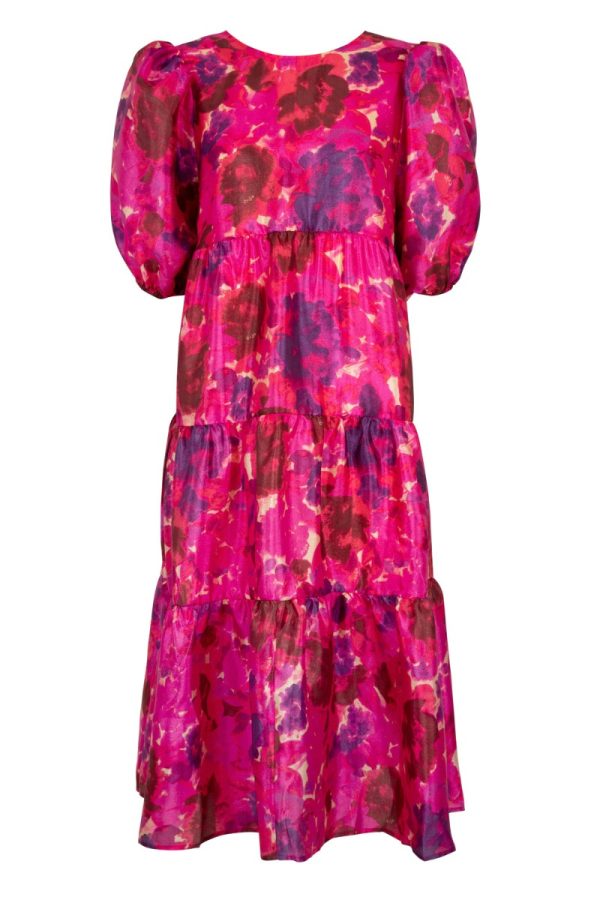Crás - Kjole - Lilicras Dress - Pink Garden (Levering i Februar)