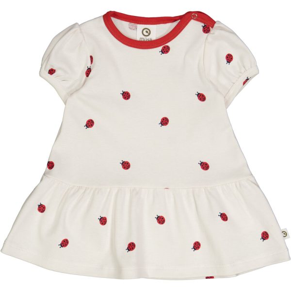 Ladybird kjole - Balsam cream/Apple red/Night blue - 92