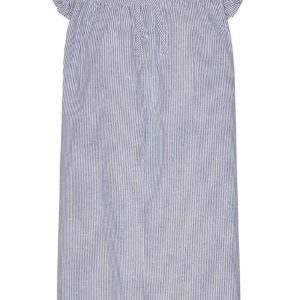 Continue - Kjole - Lilly Stripe Dress - Blue Stripe