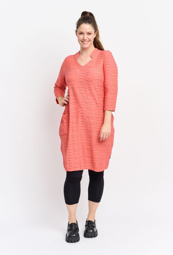 Pont Neuf - Kjole - Pndemeka Tea - Coral Red - 3xl/54-56