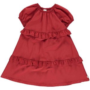 Müsli Kjole - Poplin - Berry Red