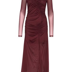 Gestuz - Kjole - MessiGZ Ls Long Dress - Blood Red