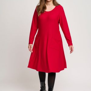 Pont Neuf - Kjole - Pnkitty-mie - Warm Red - 2xl