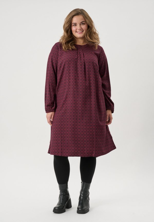 Adia - Kjole - Adroberta - Wine Red - Xl/54-56