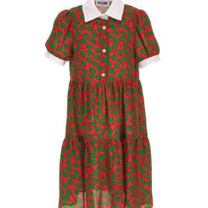 Moschino Kjole - Rød/Grøn m. Bær