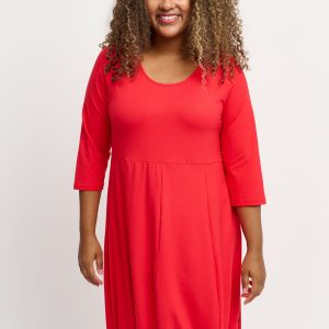 Pont Neuf - Kjole - Pnhilda - Strawberry Red - Xs/36-38