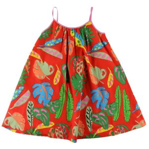 Stella McCartney Kids Kjole - Rød m. Blade