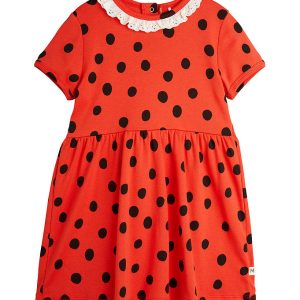 Mini Rodini Kjole - Dots - Rød