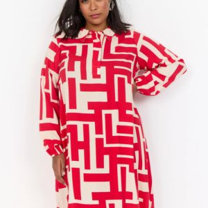 Curvy Waalva 3 Kjole Rød