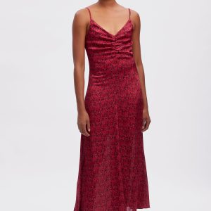 DeepaGZ slip kjole -Pink Ditsy Flower