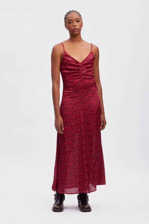 DeepaGZ slip kjole -Pink Ditsy Flower