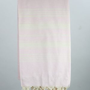 Hamam multistripe lys rød - 100*180cm