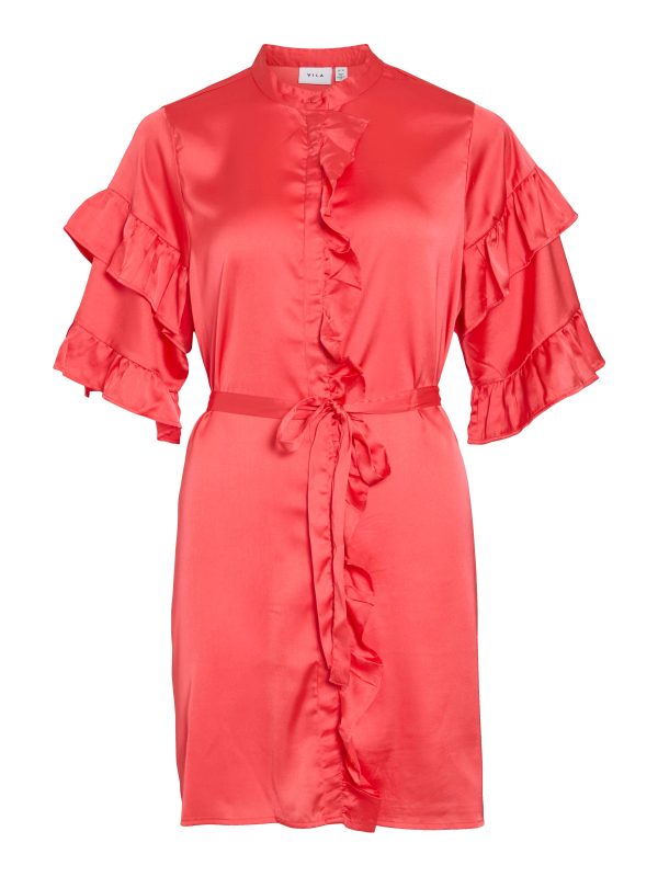Vikavas Frill kort kjole - Poppy Red