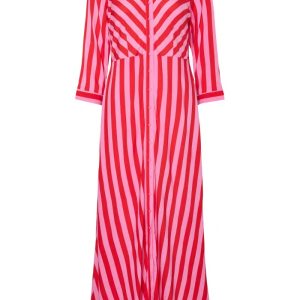 Y.A.S - Kjole - Savanna Long Shirt Dress - Cyclamen