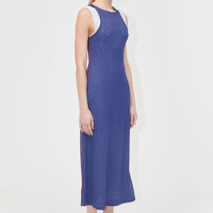 Double Layer Tank kjole - Light Blue/Midnight Blue