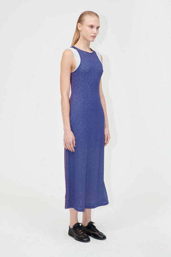 Double Layer Tank kjole - Light Blue/Midnight Blue