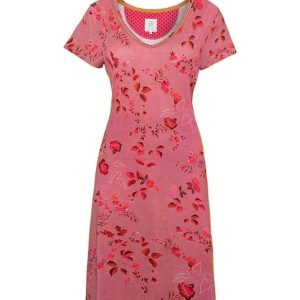 M Djoy Short Sleeve Nightdress Tokyo Blossom Red