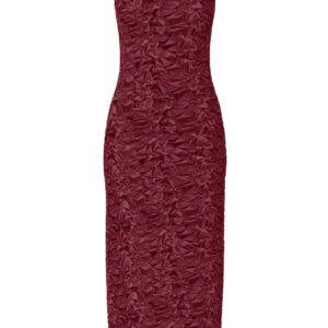 Y.A.S - Kjole - Mera SL Long Dress - Tibetan Red (Levering start august)