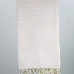 Hamam Single stripe lys rød