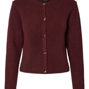 Pieces - Cardigan - Silly Ls O-Neck Knit Cardigan - Port Royale (Levering midt august)