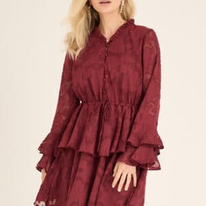 A-View - Kjole - Floretta Dress - Cabernet
