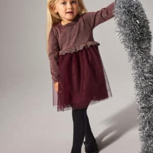 NAME IT Strik Kjole Refraja Burgundy