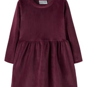 NAME IT Velour Kjole Veloa Burgundy