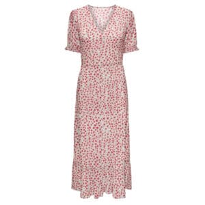 ONLY dame kjole ONLCHANTI - Cloud Dancer RED LUCY FLOWER