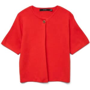 VERO MODA DAME CARDIGAN VMGOLD - Fiery Red