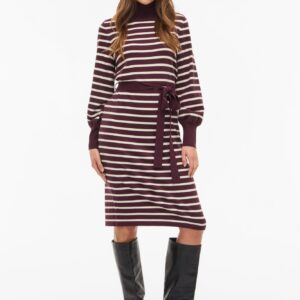 Viamanda turtleneck strik kjole - Fig