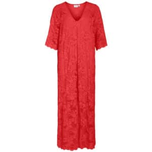 VILA dame kjole VILORNA - Poppy Red