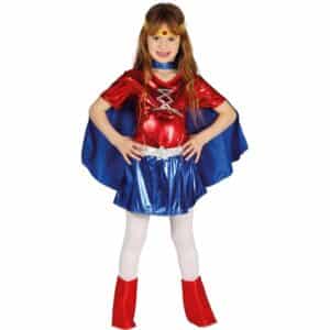 Stjerne Superheltinde Børnekostume Rød/Blå