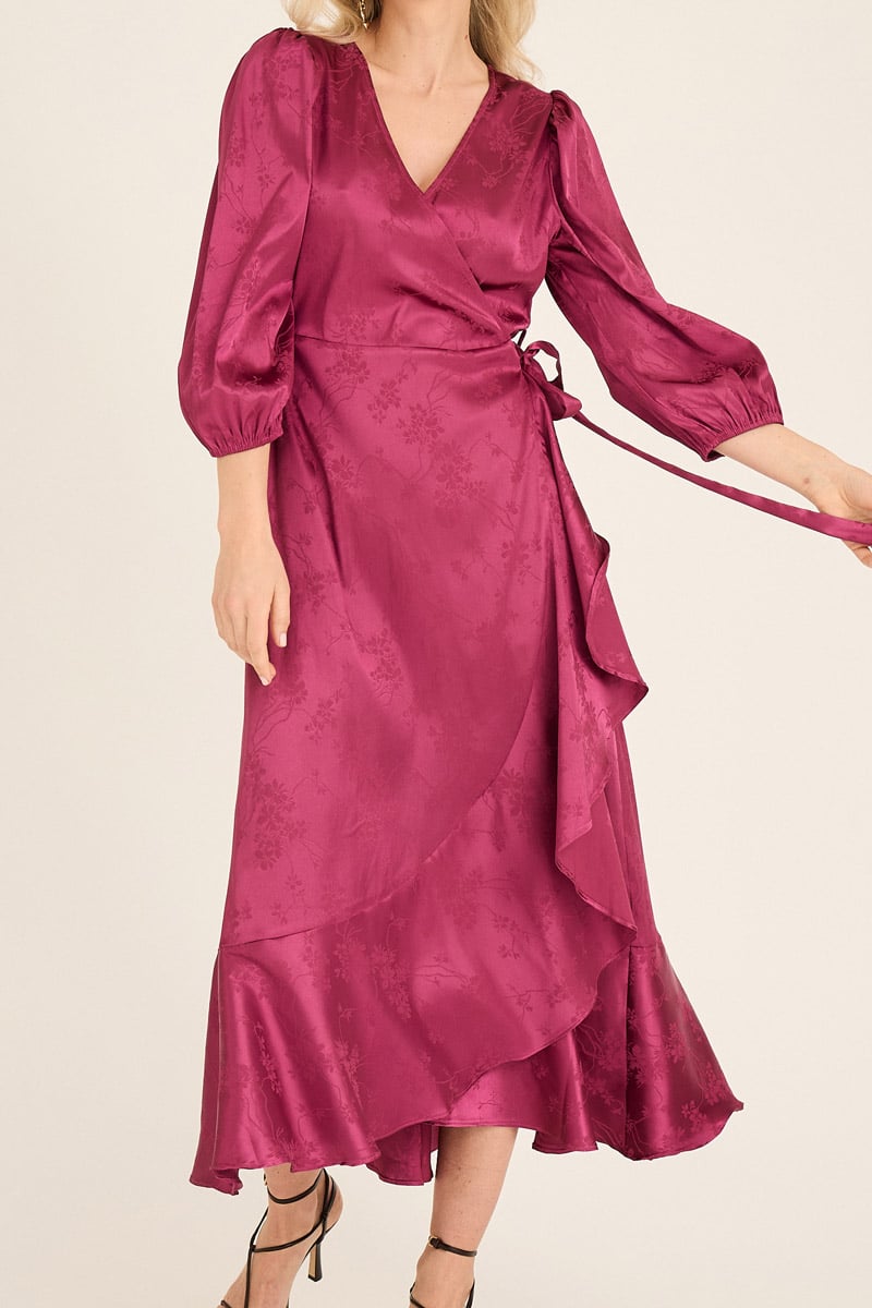 A-View - Kjole - Camino Dress - Cabernet