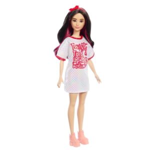 Barbie Fashionistas Red Mess Dress - White Red