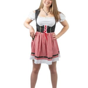 Dirndl Lise Sort/Rød