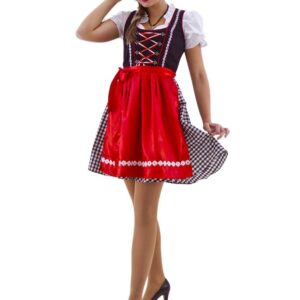Dirndl Traditionel Rød