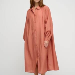 Golden skjortekjole - Dusty Coral