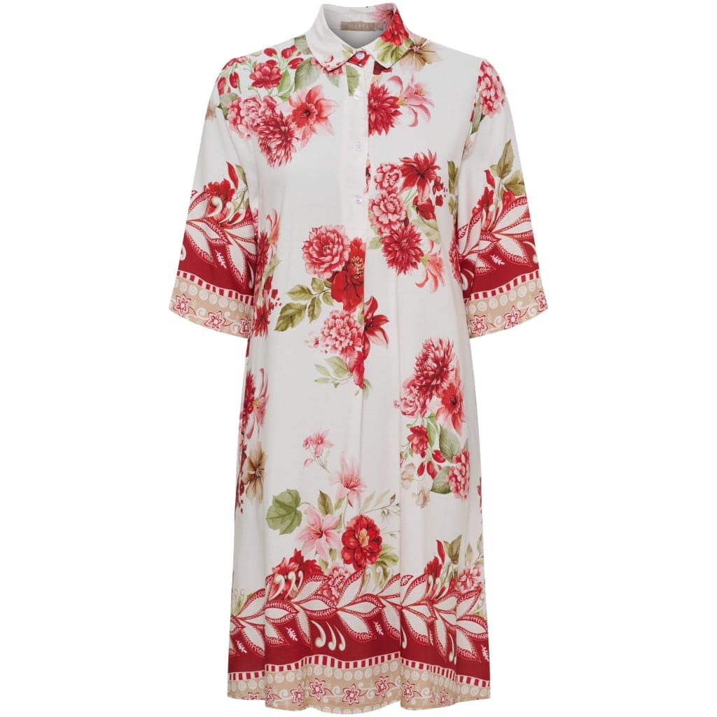 Marta du Chateau dame kjole MdcFlorielle 269202 - Red Flower