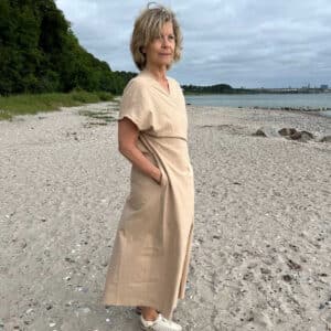 Strandkjole slå om - sandfarvet - Small