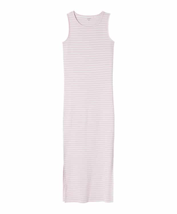 Name It kjole i slim fit med lyserøde striber til piger